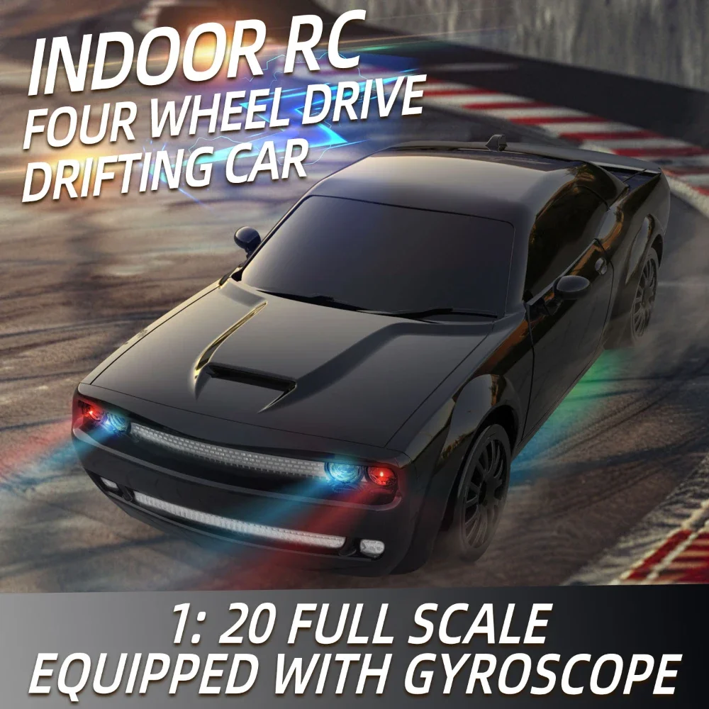 4WD RC Car 1/20 Equipped with Gyroscope Off-road Remote Control Vehicle 2.4G Electric Drift Racing Cars Model Toys for Children