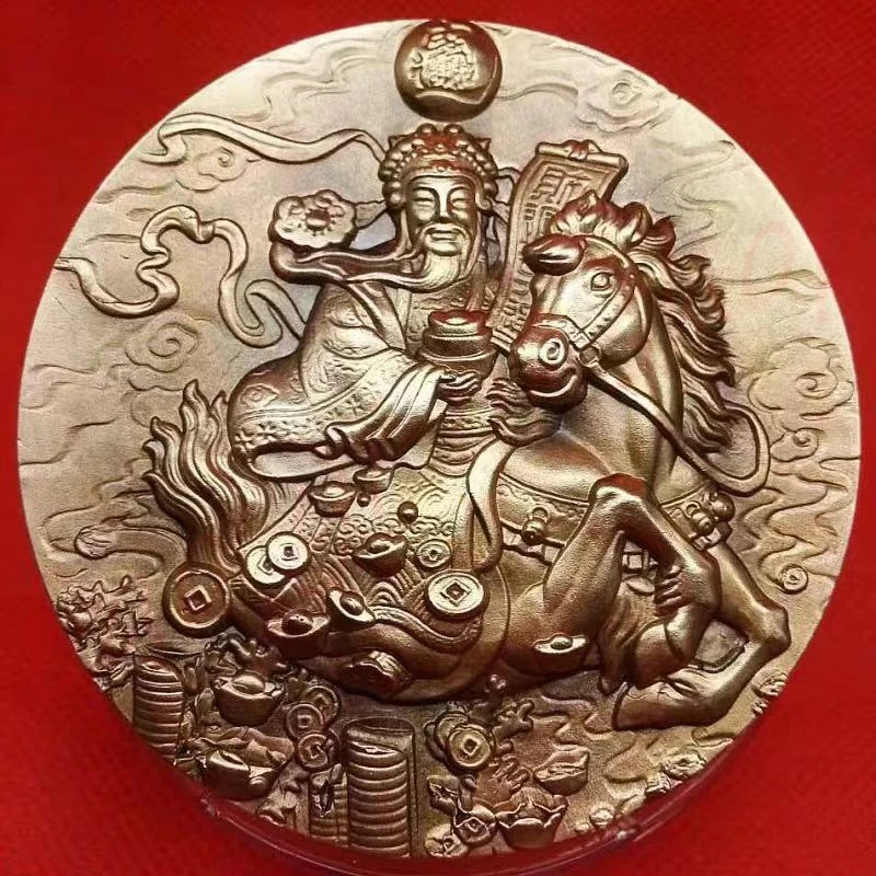 

Bronze ornaments of the God of Wealth, attracting wealth, home decoration, auspicious