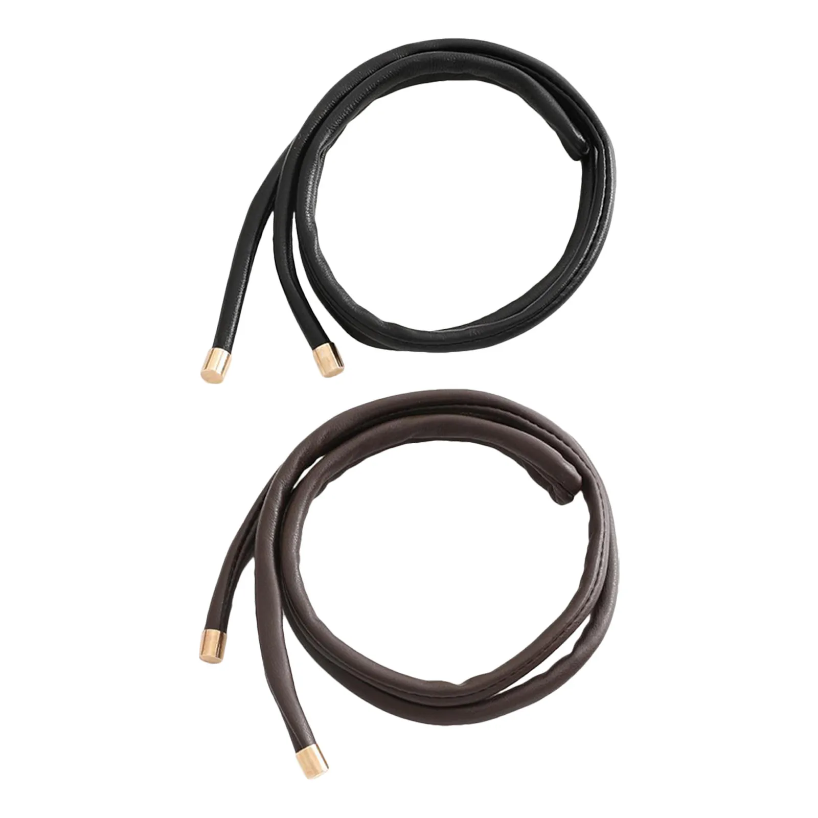 

2Pcs Hair Ties Ponytail Holder Bands Braiding Hair Accessories Stylish Ponytail Holder Decor Hairband