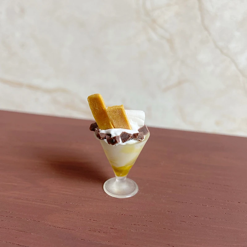 Dollhouse Mini Simulation Christmas Marshmallow Ice Cream Cup Dessert Shop Accessories Miniature Food Toys Kids Toys Gift