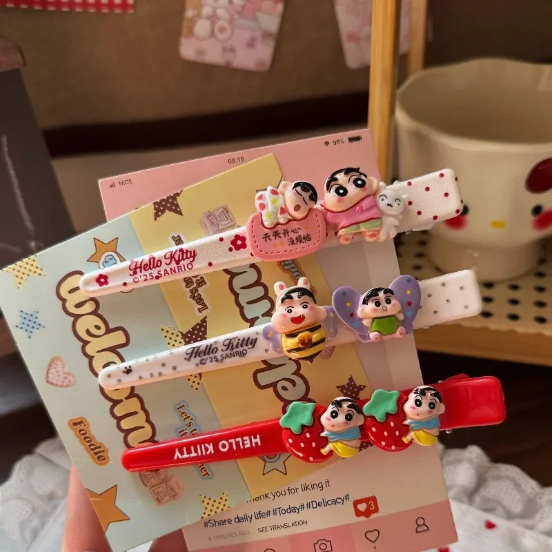 

Crayon ShinChans Cute Cartoon Large Bee Hair Clip Sweet Bangs Barrettes Fashion Hair Accessories for Little Girls Daily Dress Up