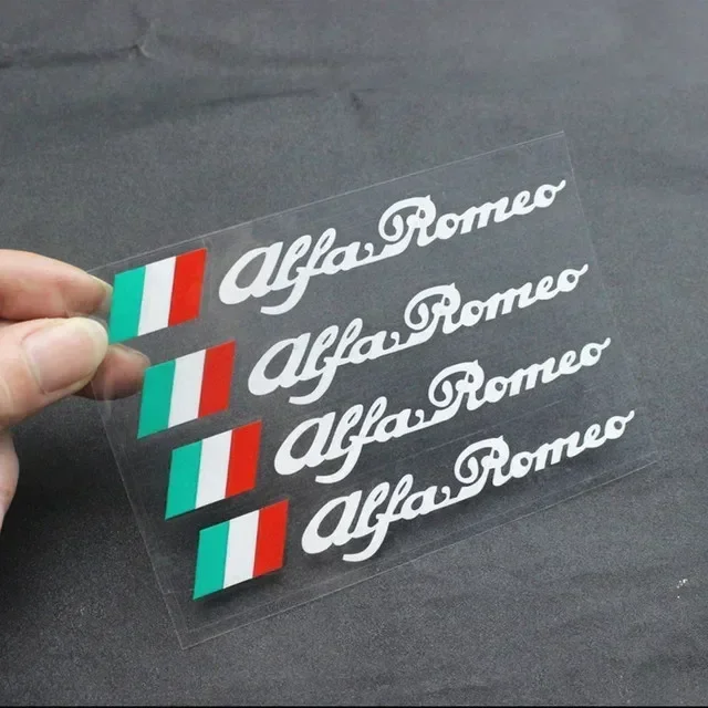 4pcs Car Styling Door Handle Sticker for Alfa Romeo Logo Mito 147 156 159 166 GT Giulietta Spider Auto Emblem Badge Accessories