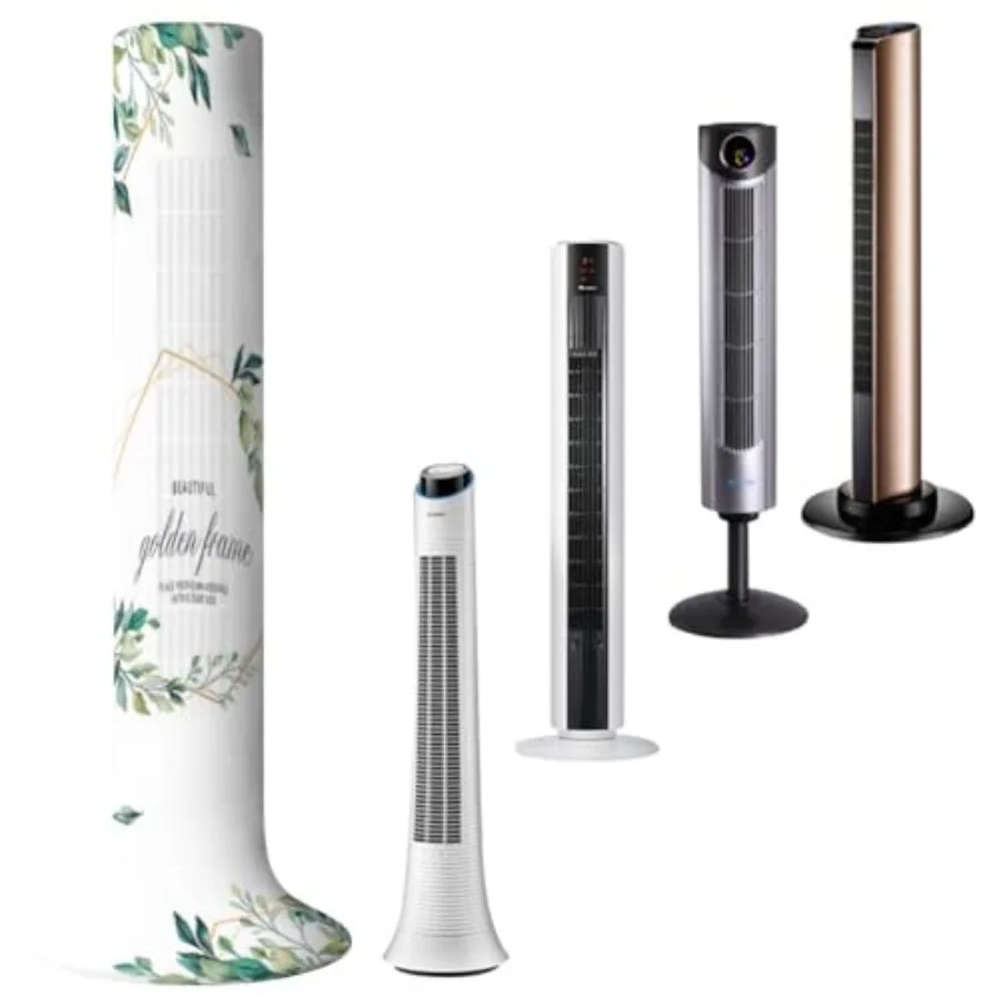 

Tower Fan Dust Cover - Plants Pattern, Washable, Dust-Proof, Protective Cover for 37-49 Inch Vertical Fan