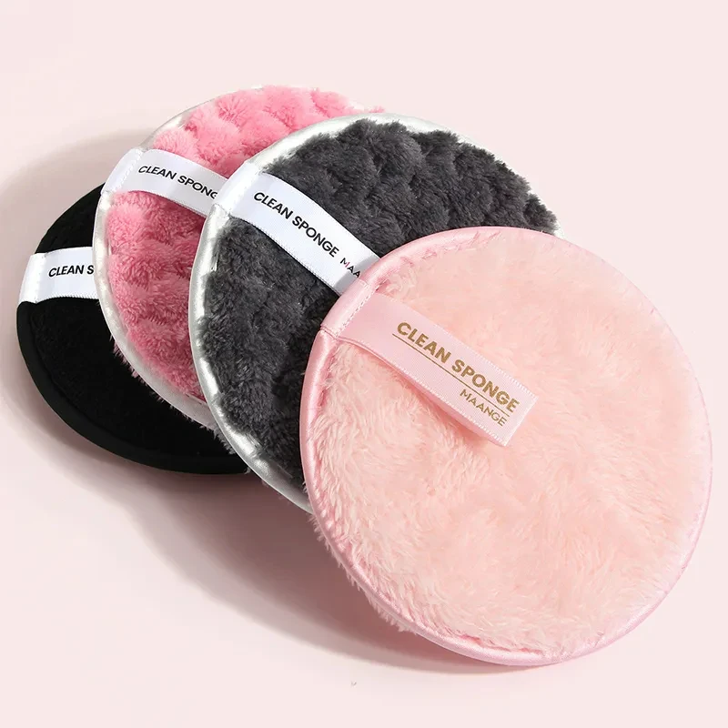 1pc/2PCS Makeup Remover Pads Microfiber Reusable Face Towel Make-up Wipes Cloth Cotton Reusable Pads Skin Care Cleaning Puff