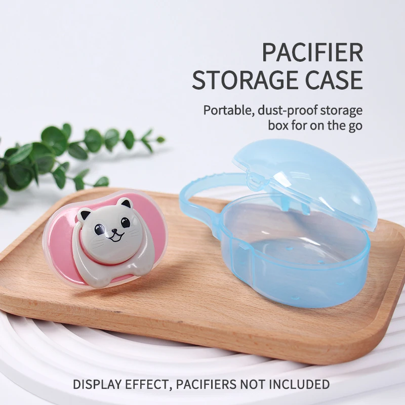 1 Pcs Pacifier Box Portable Storage BPA Free PP Safety Material Pacifier Container Pacifiers Leashes And Cases