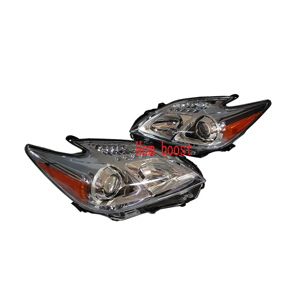 A Pair Car Headlight  For Toyota Prius 30 ZVW30 ZVW35 2009 2010 2011 2012 2013 2014 2015 Headlamp with Lens