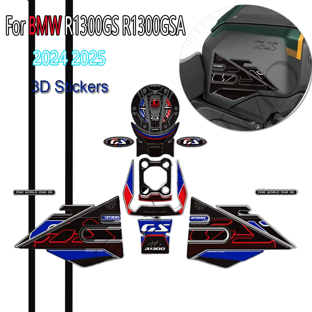 

Защитные наклейки на бак мотоцикла 2024 2025 для BMW R1300GS R1300GSA R1300 GS GSA Adventure ADV, наклейка на топливный бак