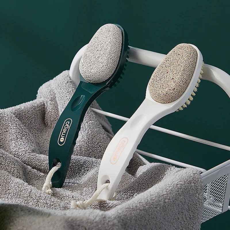 

New 2-in-1 Foot Scrubbing Brush Foot Care Tool Heels Pedicure Tools Scrub Brush Pedicure Tools Double-sided Feet Grinding Stone
