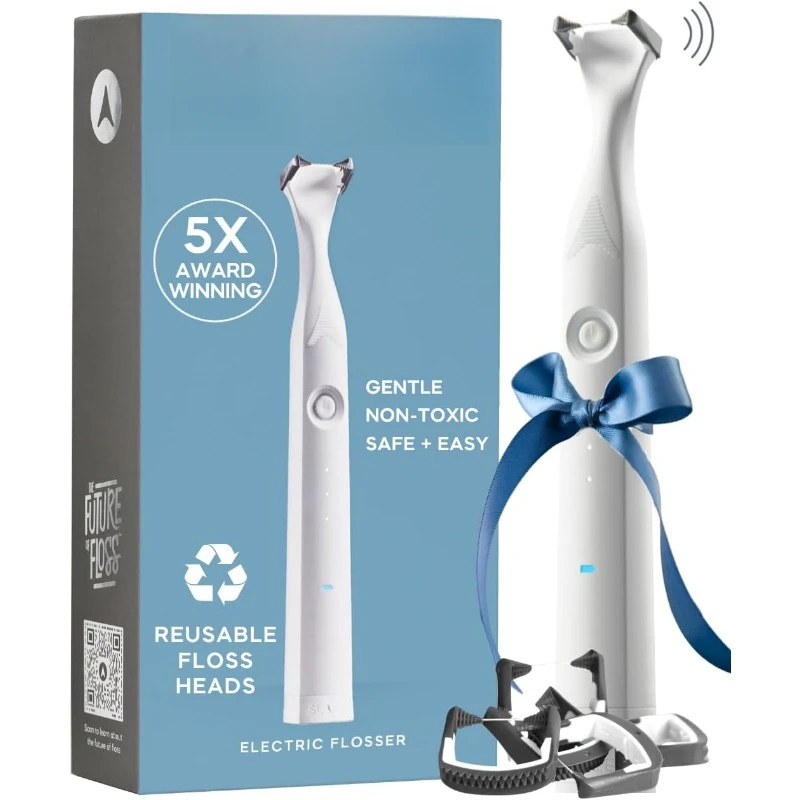 Electric Flosser  3in1 Electric Flosser for Teeth w/ 3 Speeds  Dentist Invented  Eco Reusable NonToxic Floss