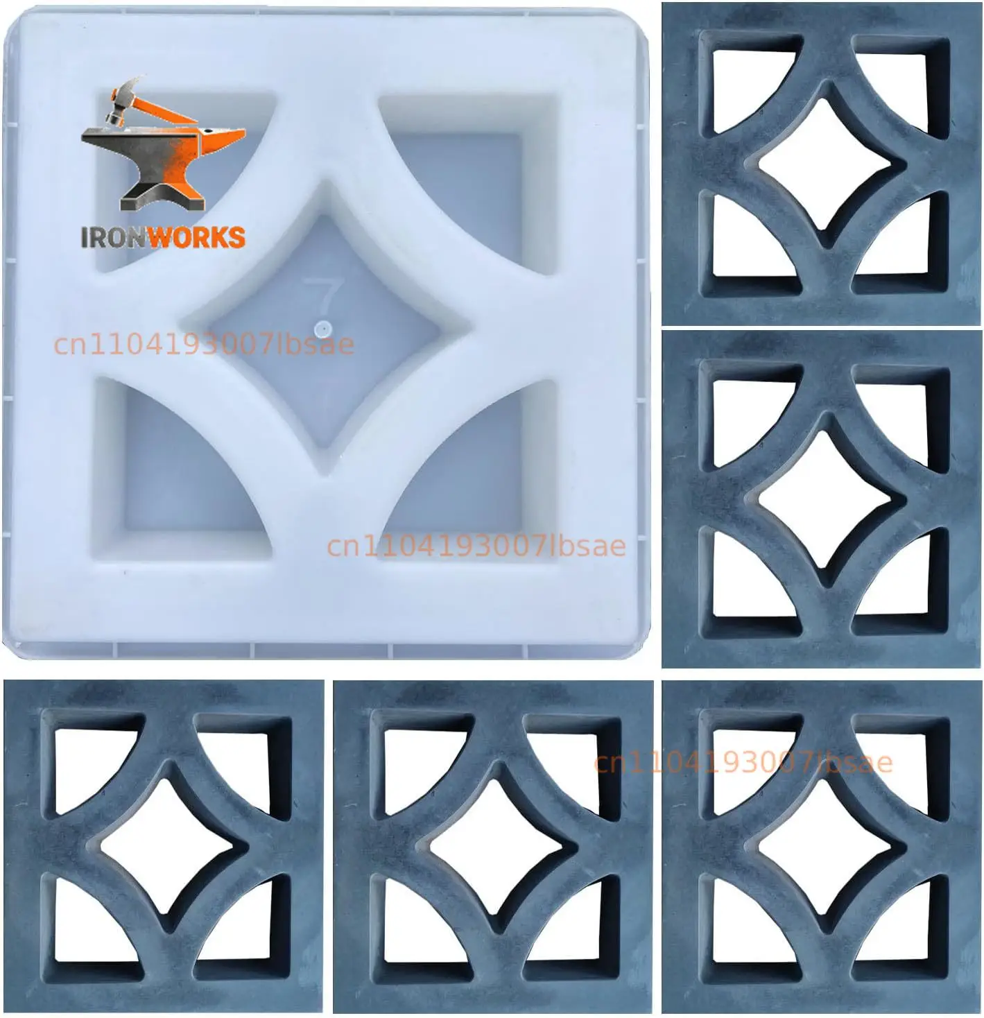 Block Mold DIY Casting Concrete Wall Decorative Brick Moulds