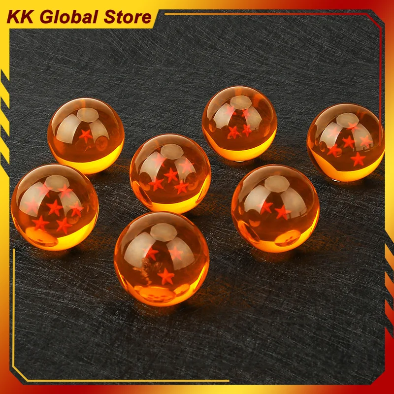

4cm New Dragon Ball Anime Figure Peripheral Resin Model 3D Stars Statue Desktop Decoration Ornaments Kids Christmas Gifts Toys