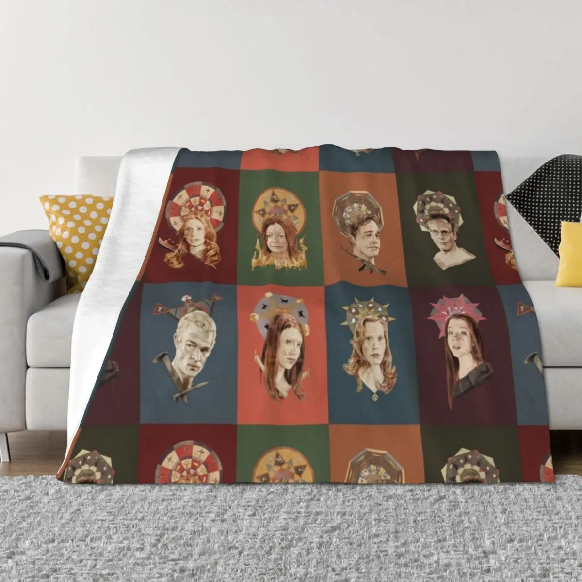 

The Saints of Sunnydale Throw Blanket Soft Beds Kid'S Sofa Throw For Decorative Sofa Blankets