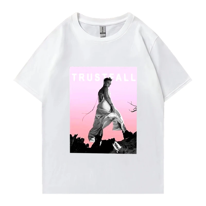 Hot singer P!Nk Pink Trustfall music Tour 2024 T shirts Unisex Fashion short sleeve t-shirt Men Women vintage Pure Cotton Tops