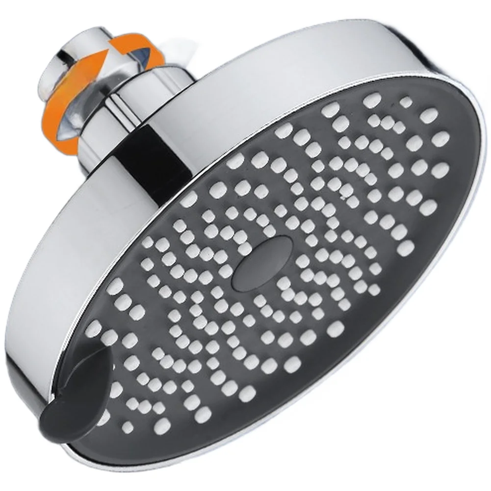 5 Inch Rain Shower Head High Pressure 3 Function ABS Top Spray Adjustable Bathroom Fixture 360 Degree Adjustable Sprayer