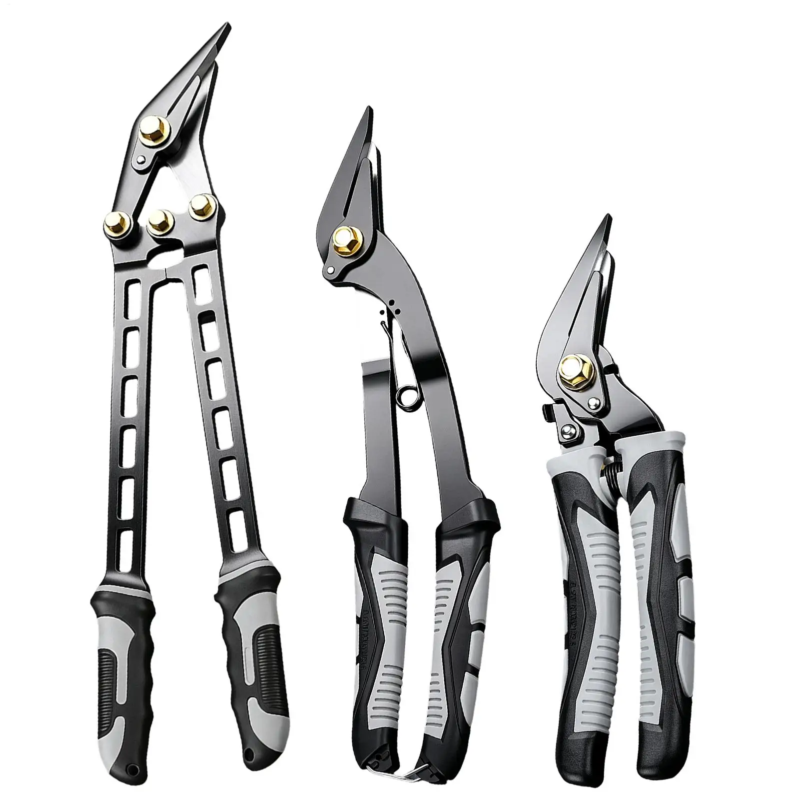 Metal Snip Rust-Resistant Long-Lasting Ergonomic Grip Scissors Sheet Metal Shears For Aluminum Gutter PVC Stainless Steel DIY
