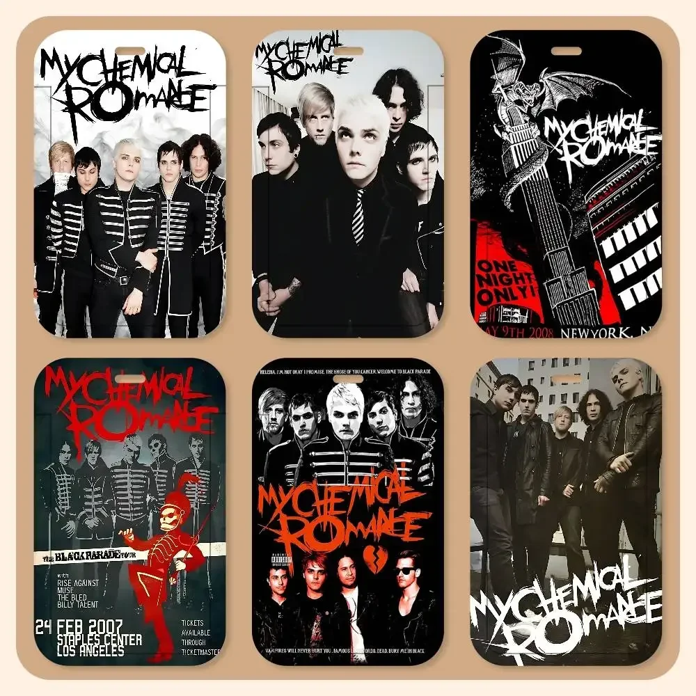 

Держатели для карт с логотипом группы M-My C-Chemical R-Romance, держатели для пропусков сотрудников компании, держатели для студенческих удостоверений, шейные ремешки