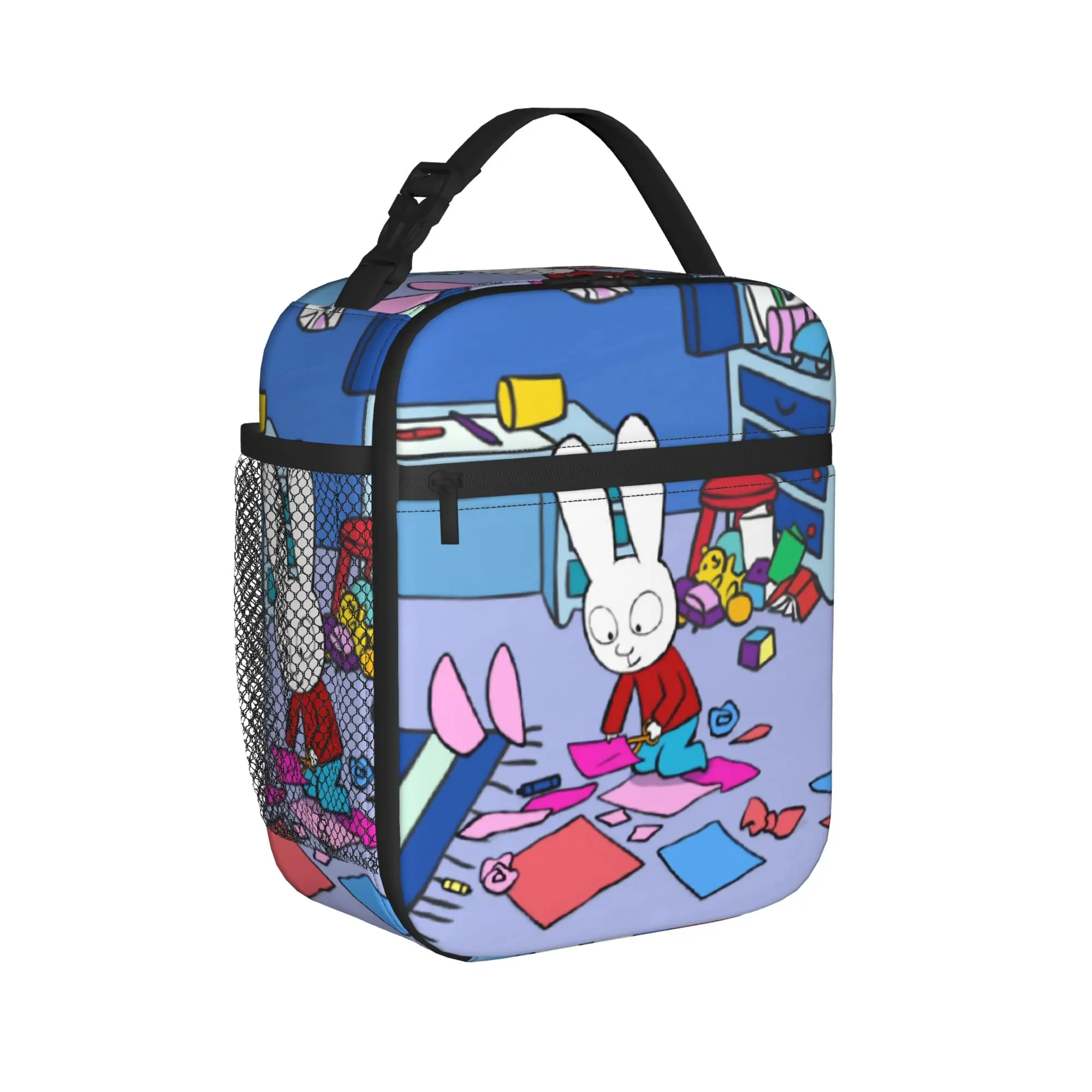 Simon Super Rabbit Product Insulated Lunch Bag For School  Storage Food Boxes Portable Thermal Cooler Lunch Boxes