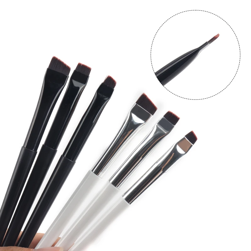 1pcs Eyeliner Makeup Brush Eyebrow Contour Brushes Eyelids Lying Silkworm Brush oblique Professional Eye Liner Cosmetic Tools