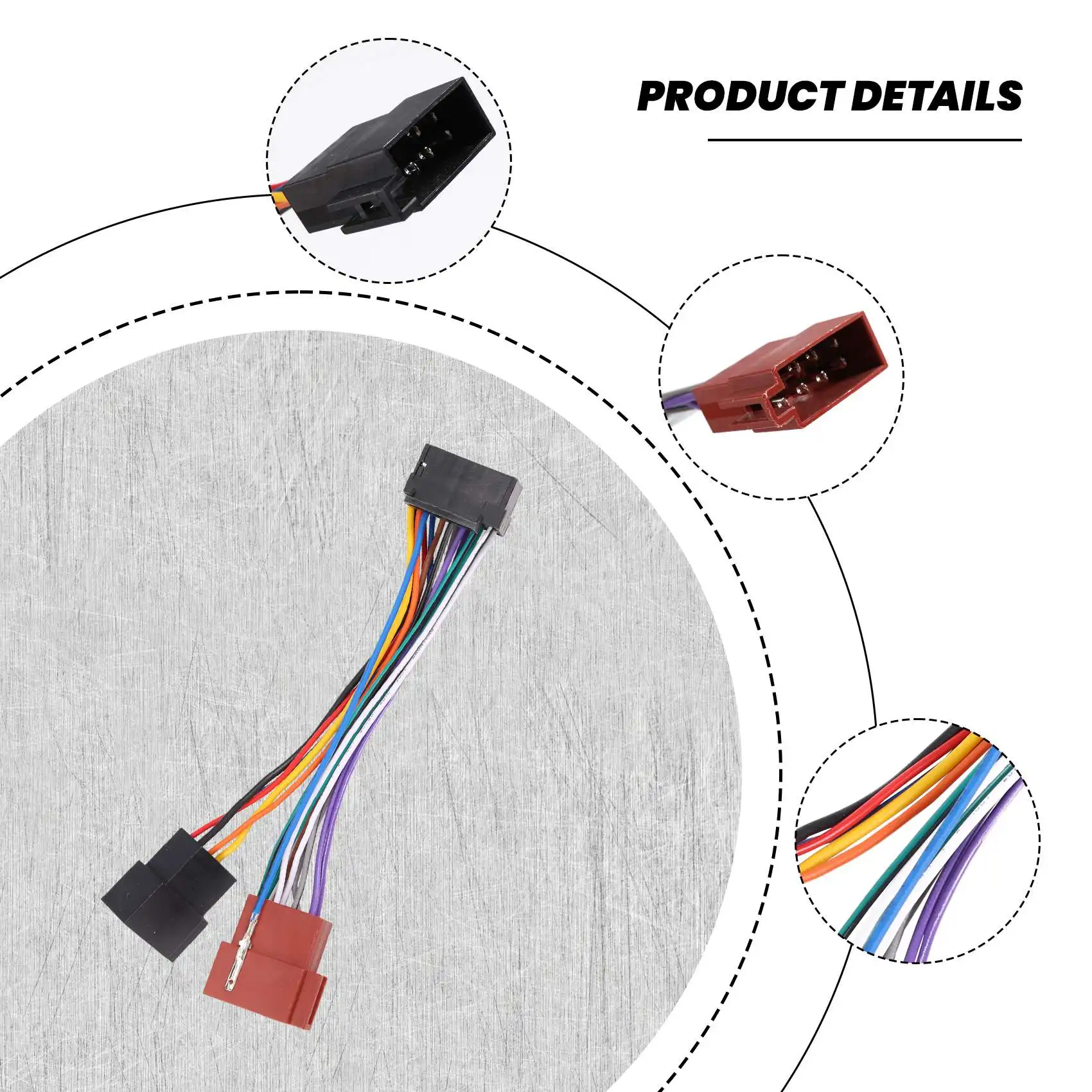 Hot Selling-16Pin Car Stereo Radio Harness For Sony Radio Play Plug Auto Adapter Harness Connector Sksy16-21 + Iso,16Pin Car Ste
