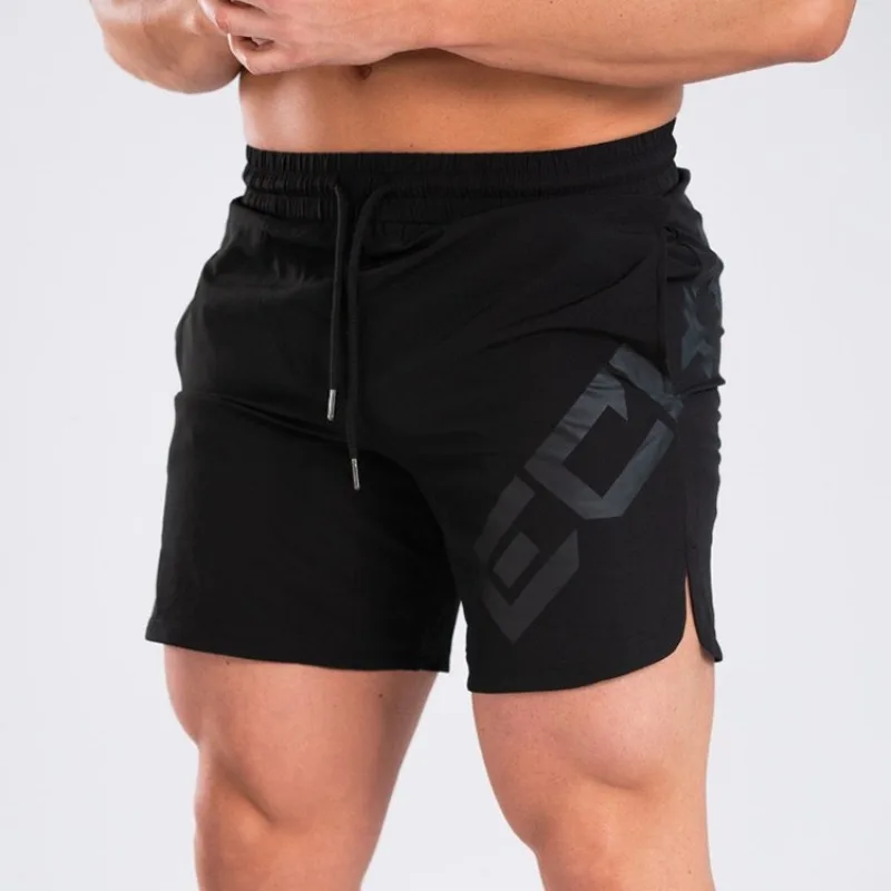 Pantalones cortos informales ajustados para gimnasio y Fitness de verano para hombre, pantalones cortos deportivos musculares de secado rápido para baloncesto, pantalones de chándal para correr en la playa