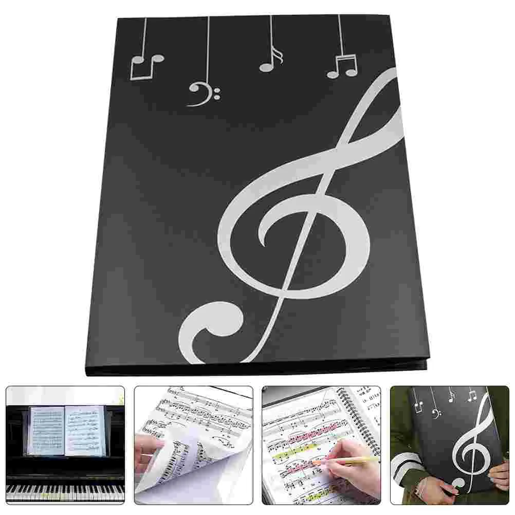 Sheet Music Folder Documents File A4 Size Paper Pocket Piano Score Pvc Binder Office