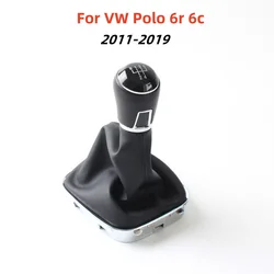 5 6 Speed Car Gear Shift Knob Gaitor Boot Cover for Vw Volkswagen Polo 6r 6c Sedan 2011 2012 2013 2014 2015 2016 2017 2018 2019