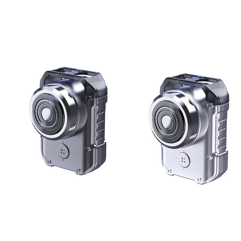 男性用ミニ電動トラベルシェーバー,充電式,防水IPX7,パンクメカポケット,フェイス & ひげシェーバー,キーホルダー付き