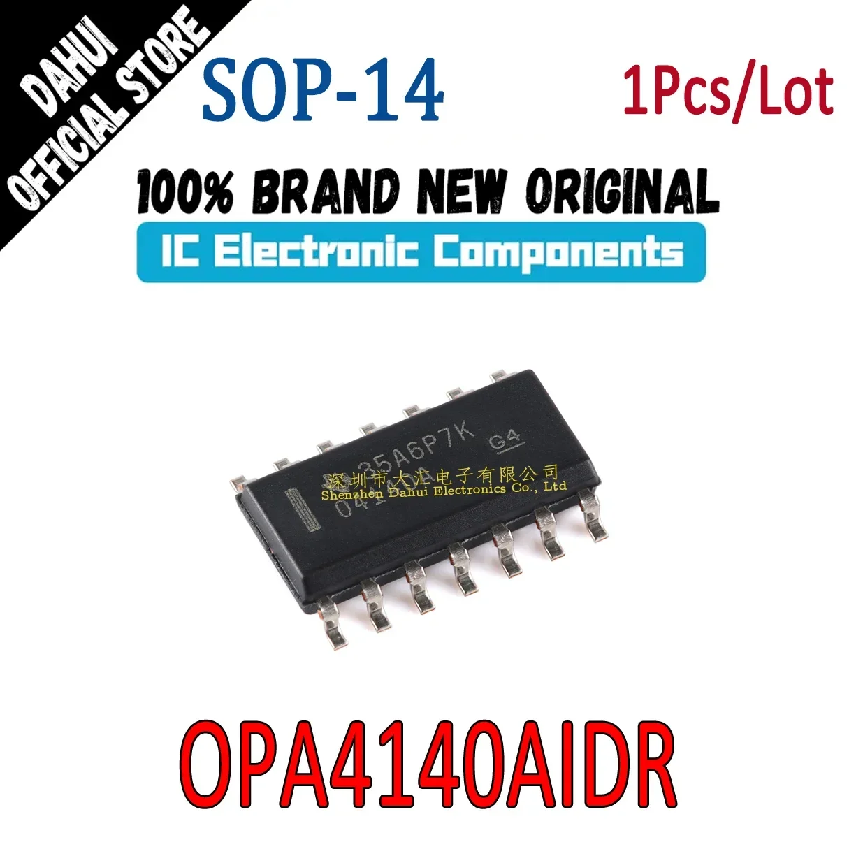 

OPA4140AIDR Silk Screen O4140A 04140 SOP14 operational amplifier chip IC Brand New Original In Stock