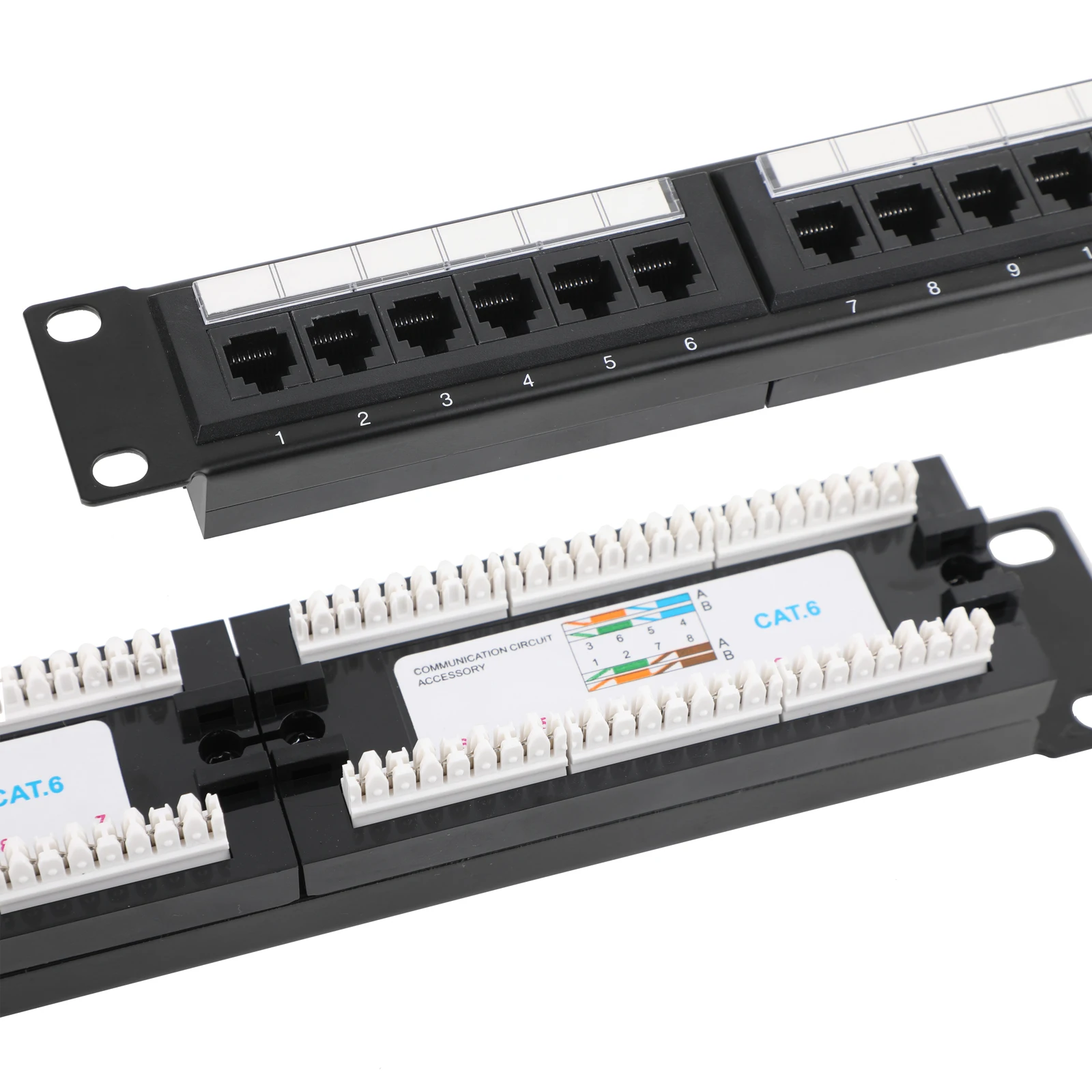 24-port-cat6-patch-panel-1u-19-inch-rackmount-or-wall-mount-rj45-ethernet-patch-panel-cable-organizer-for-gigabit-networks