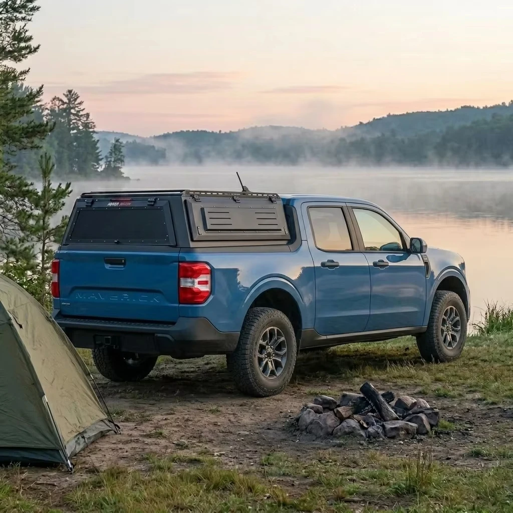Elite Modular Aluminum Pickup Canopy for  Maverick 2022+ Heavy Duty KD Truck Bed Topper Rust-proof Off-road Hardtop Lid