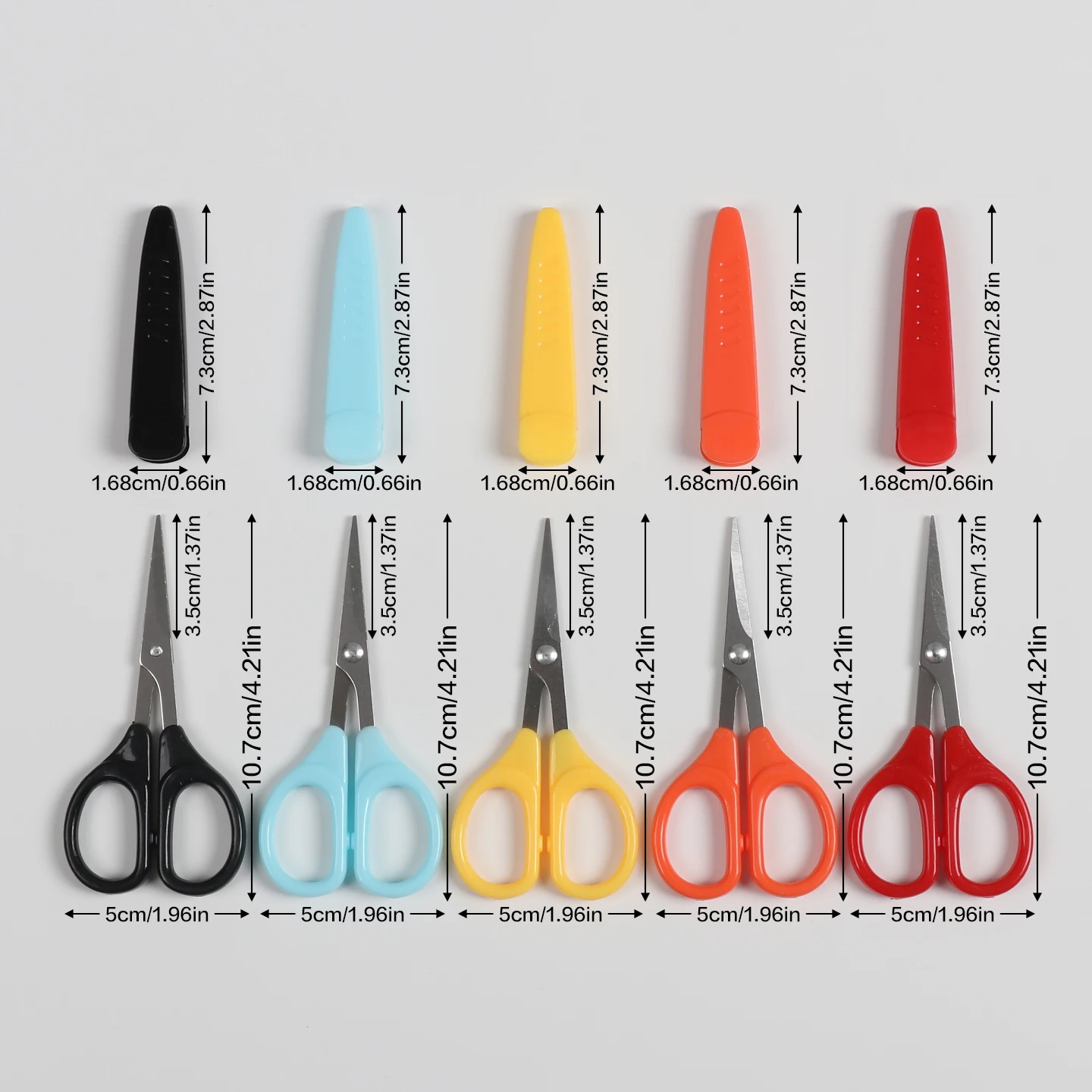 Handmade Art Craft Scissors Cutting Tools Straight Head Small Scissors For Cutting Paper Shapes Straight Lines Curved Lines Offi