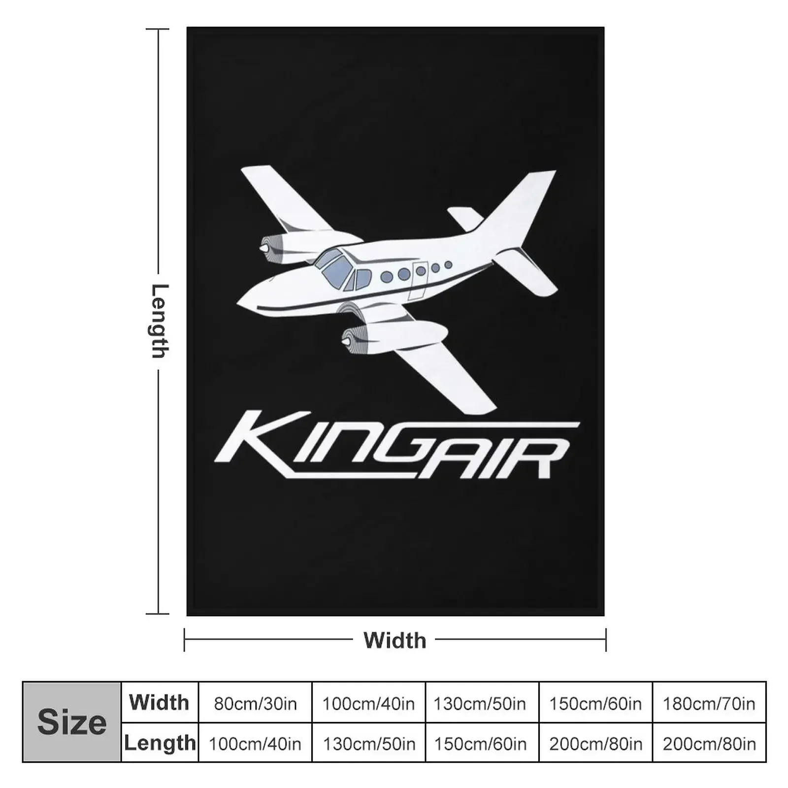 King Air Aircraft Throw Blanket Decorative Sofa Bed Fashionable Moving Blankets