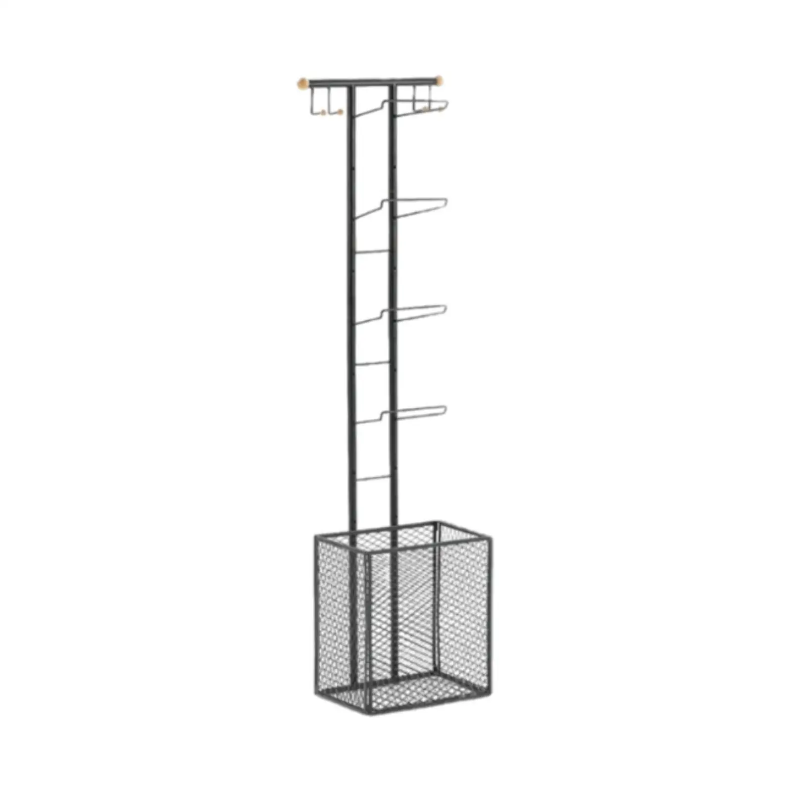 Sports Equipment Rack Shelf Vertical Ball Rack Stand for Volleyball Football