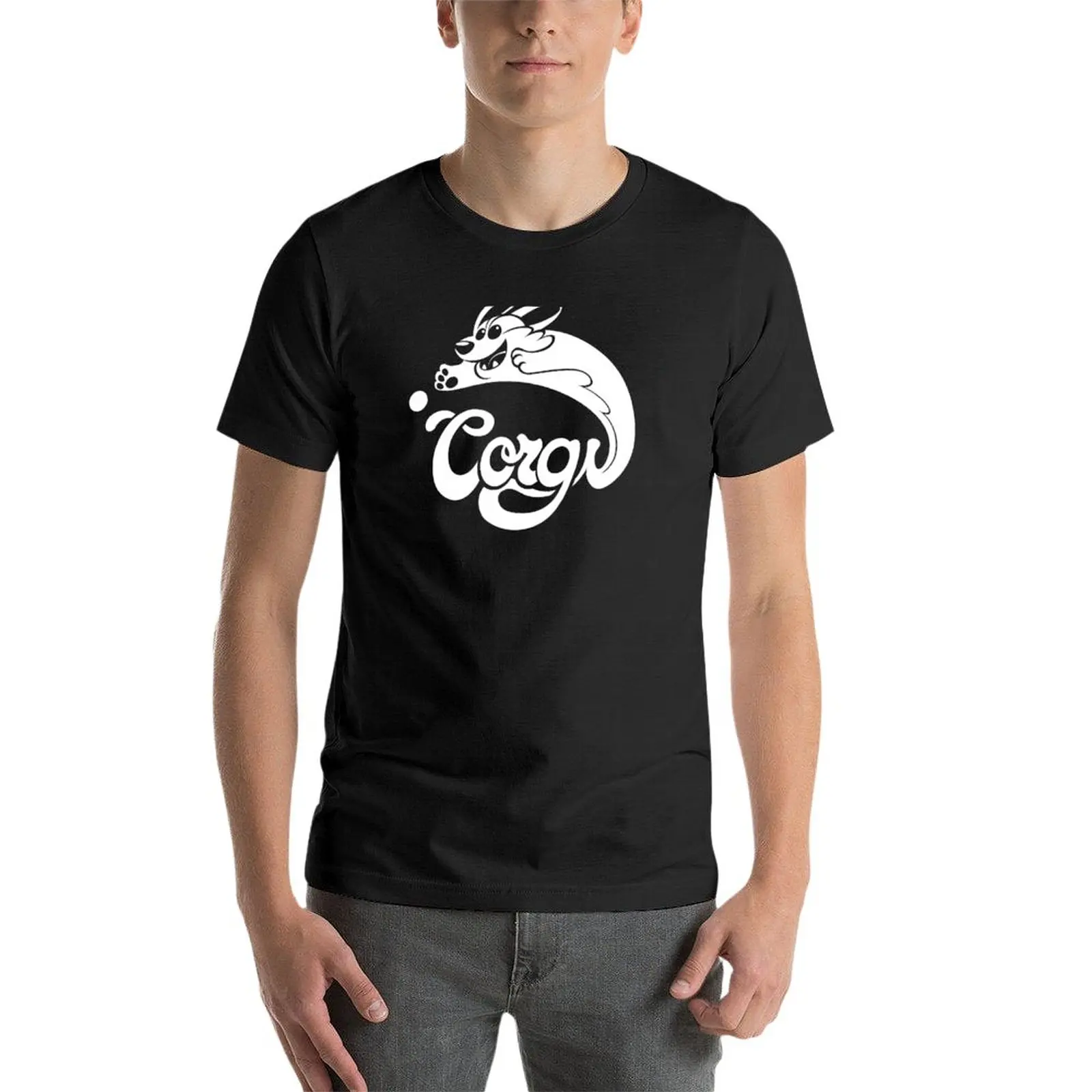 New Corgi! T-Shirt quick-drying t-shirt graphic t shirts men workout shirt