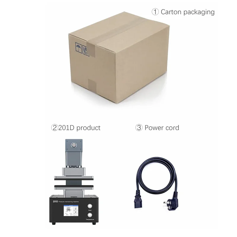 آلة الحفاظ على ضغط تسخين الهاتف المحمول TBK 201D لشاشات مستقيمة منحنية وغطاء خلفي #6