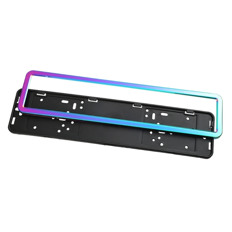 Stainless Steel Car License Number Plate Frames Cover Holder, Carbon Fiber Look, Light Weight Designs, Easy Installation