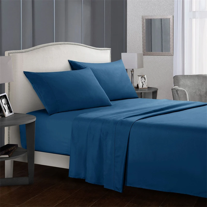 High-quality Simple King Size Bed Sheet Set Soft Comfortable Fitted Sheets Sets Queen Durable Bed Cover Mattress Protector Cover