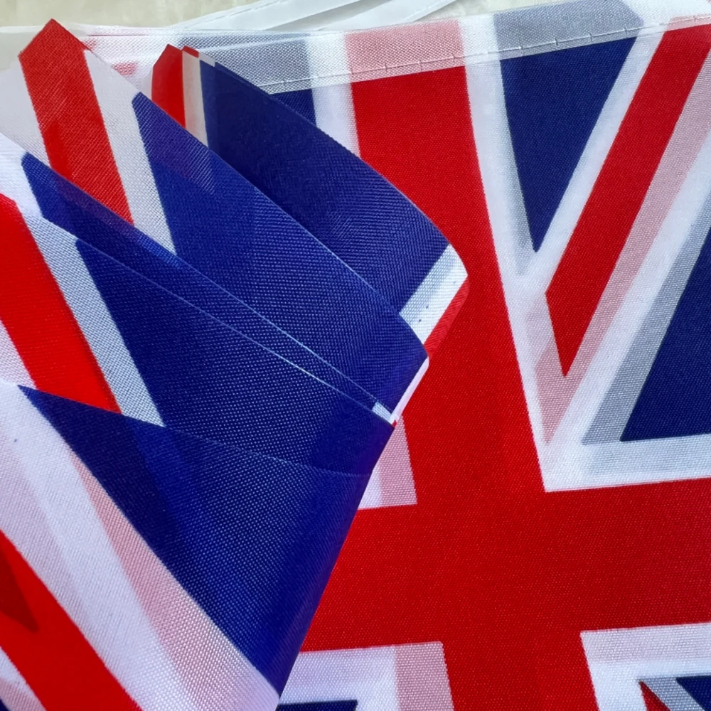 Union Jack Party 14x21cm20pcs  UK United Kingdom British FlagHanging Triangle String Jubilee Decorations Pennant Kingdom Flags B