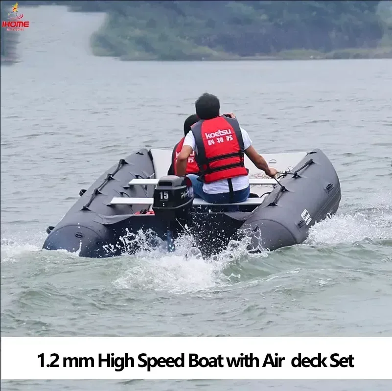 

High Speed Boat with Air Deck Set 1.2mm Thickened Inflatable Boats for LUYA Fishing Platform Flathead Pontoon Boat Wearable Boat