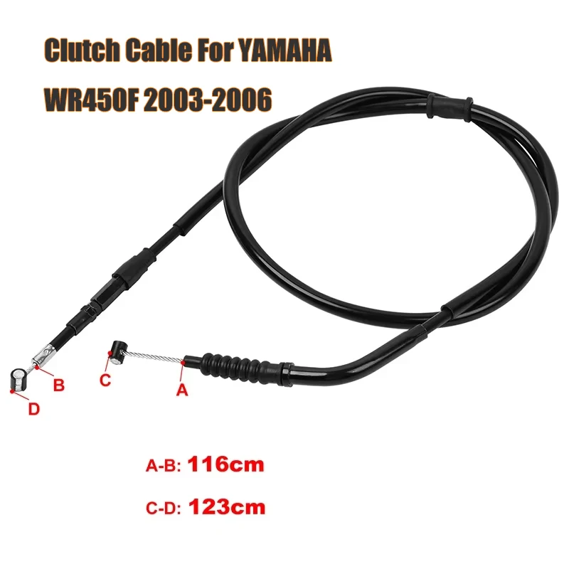 

Motorcycle Clutch Cable For YAMAHA WR450F WR450 WR 450 F 2003 2004 2005 2006 WR450FR WR450FV FR Adjustable Control Clutch Line