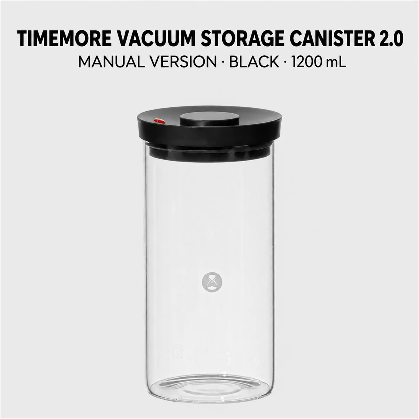 TIMEMORE Vacuüm Bewaarbus, Handmatig Afgesloten Glazen Bus, Koffiepot Met Eenrichtingsluchtklep Voor Koffie, Thee, 400/800/1200ml