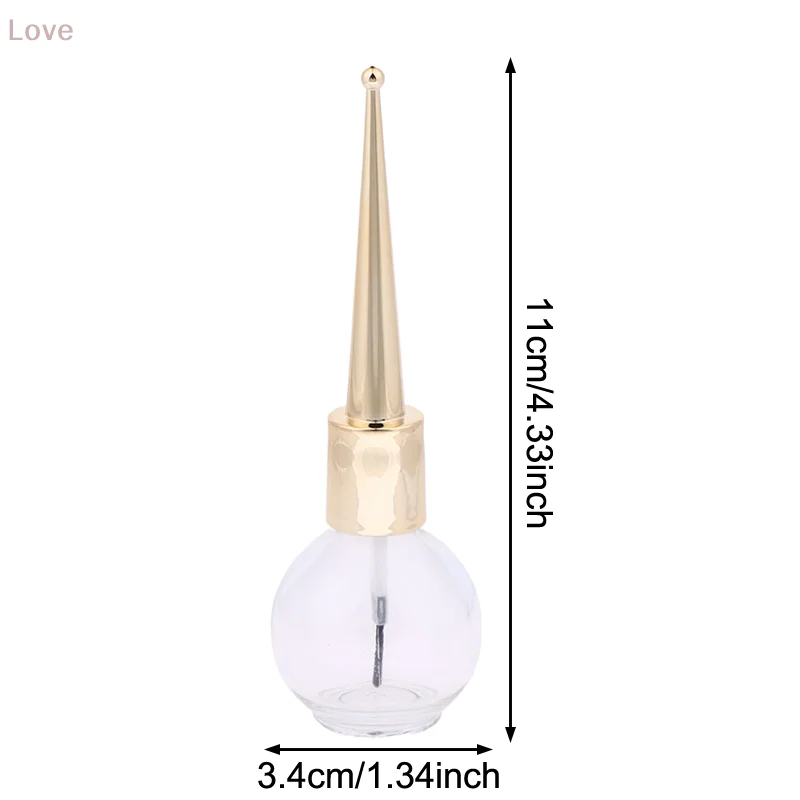 [L&P] زجاجة طلاء الأظافر سعة 15 مل، زجاجة جل فارغة مع فرشاة زجاجية، حاوية زجاجية فارغة، فن الأظافر