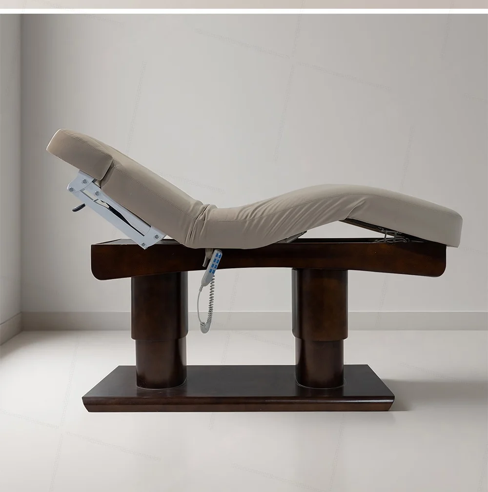 

Beauty Electrical Lifting Massage Table Beauty Salon Equipment 4 Motor Electrical Reclining Facial Bed for Sale