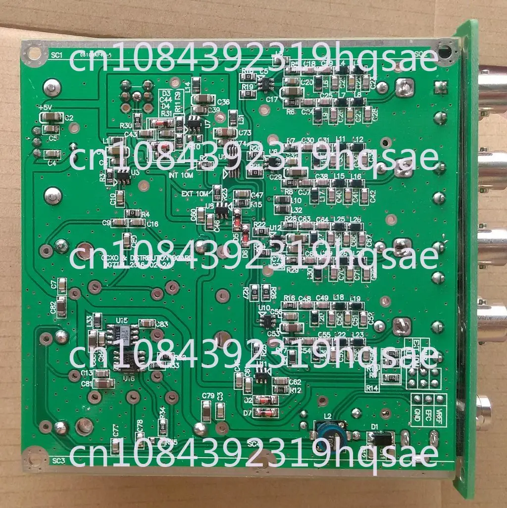 10M Frequency Distributor Distributed Amplifier 8-Way Output Constant Temperature Crystal Oscillator Reference Clock Distributor