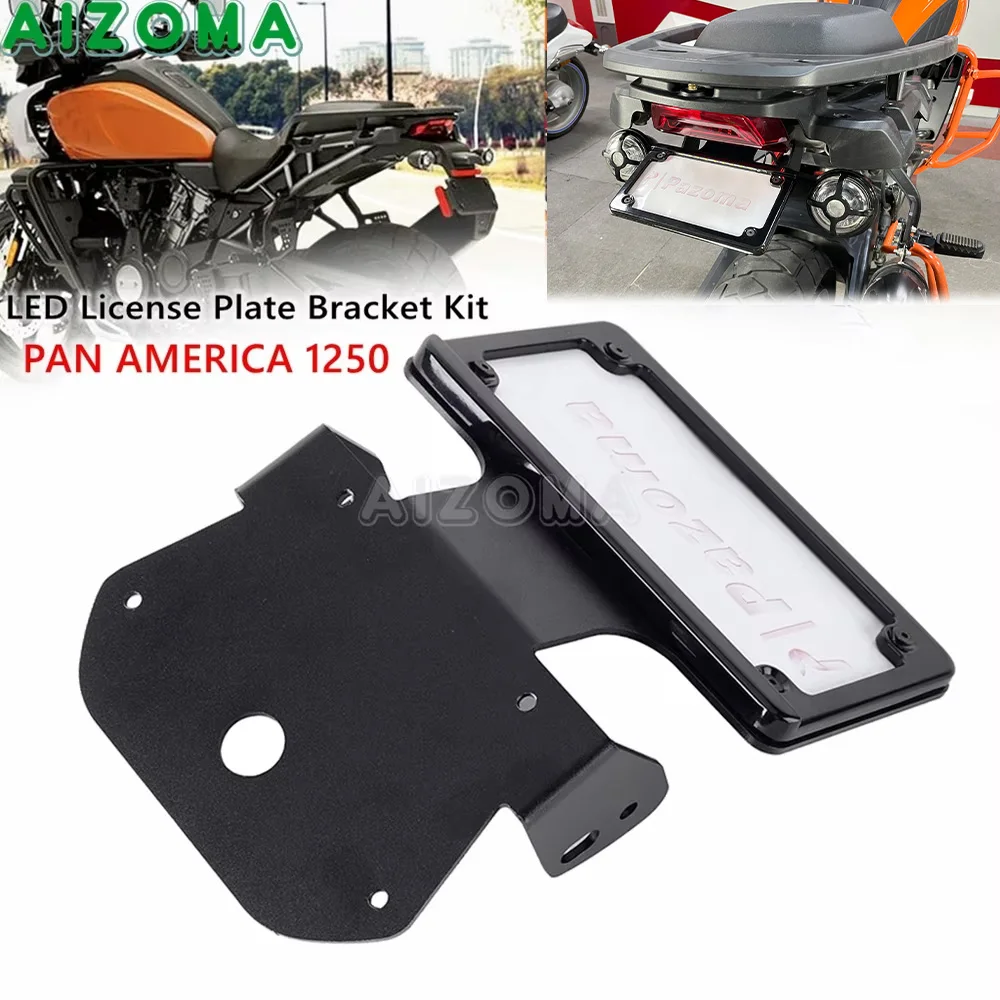 

Motorcycle Rear Fender Eliminator License Bracket Flat Plate Cover For Harley Pan America 1250 CVO RA1250 Special RA1250S 21-24