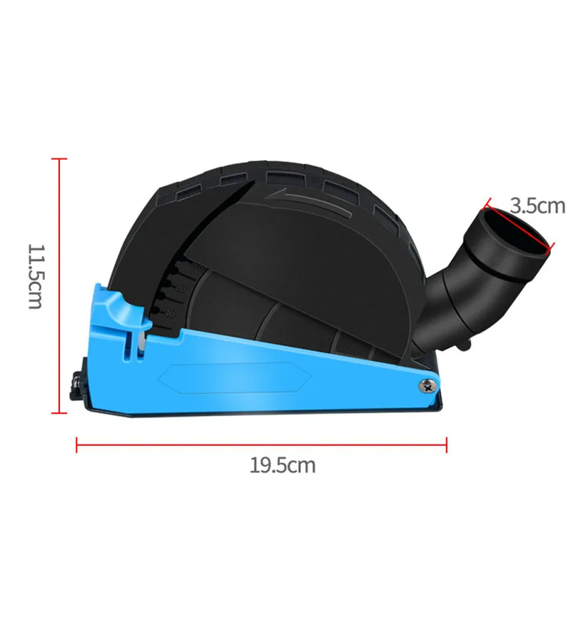 Universal Surface Cutting Slotted Dust Shroud For 100/125 Angle Grinder 4 Inch to 5 Inch Dust Collector Attachment Cover Hood