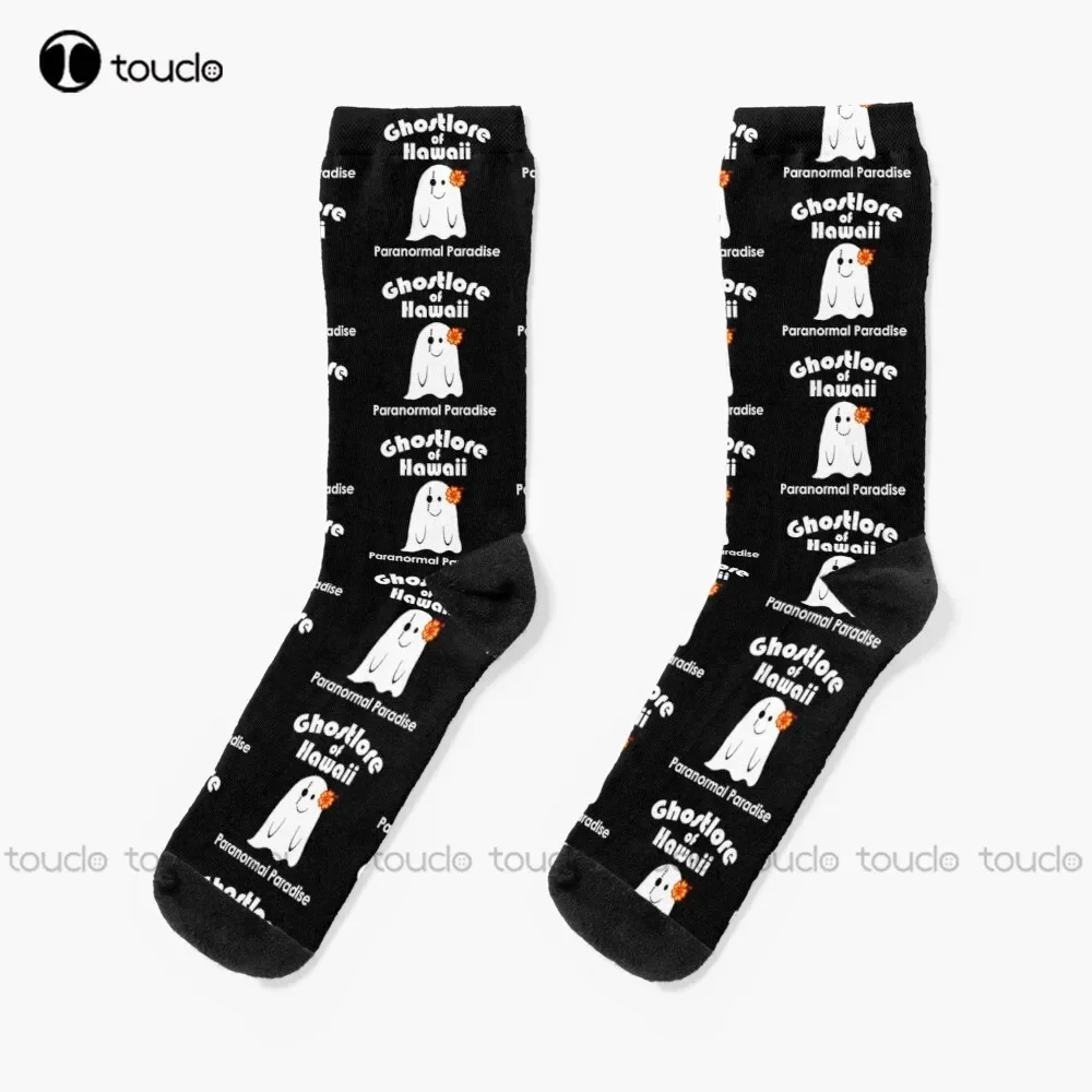 Ghostlore Of Hawaii: Paranormal Paradise (Tattoo Ghost) Socks Halloween Boys Socks Funny Art Streetwear Colorful Cartoon Socks