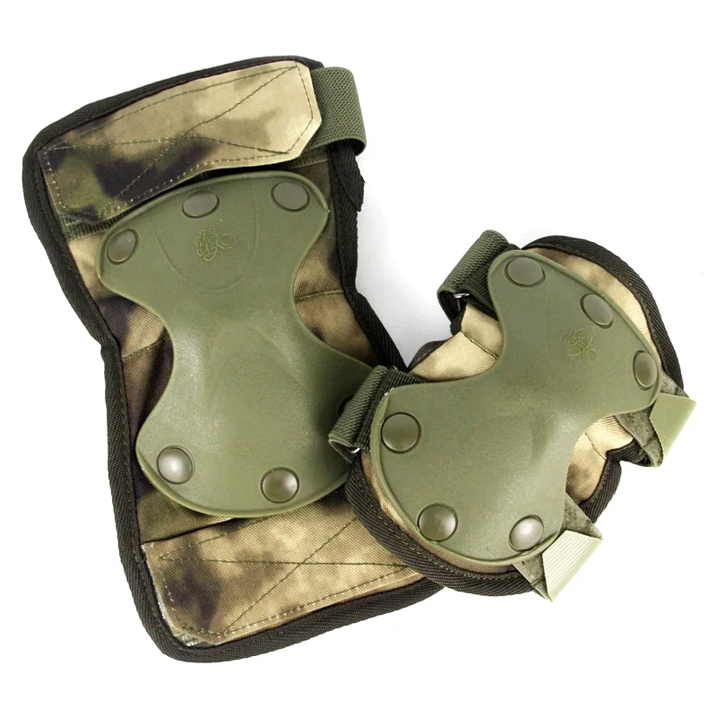 Tactische kniebeschermer Elleboogbeschermer Jacht Airsoft Outdoor CS Sport Kneepad met zachte EVA-kusseninzetstukken Veiligheidsbeschermende pads