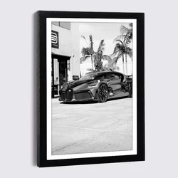 Black Wood Frames 15x21 A4 A3 with Luxury Street Supercar Camera Poster Photo Frame Nordic Black White Picture Frames Wall Decor