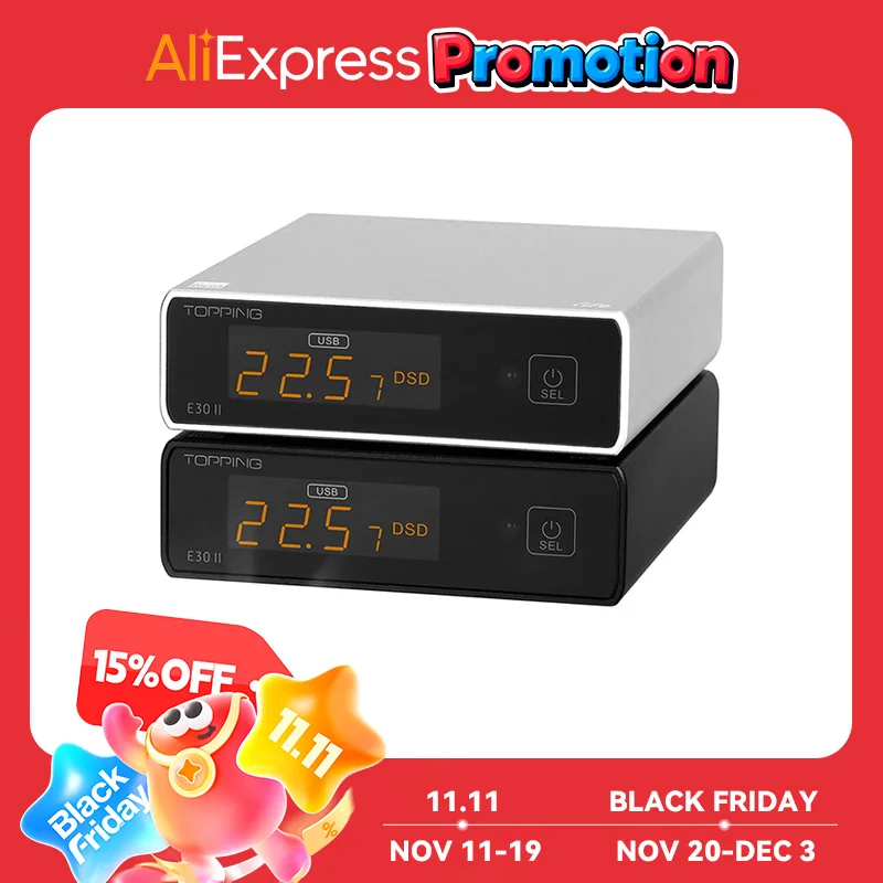 TOPPING E30II LITE AK4493s décodeur prise en charge DSD512 PCM 32 bits 768 kHz avec télécommande DAC E30 II Lite